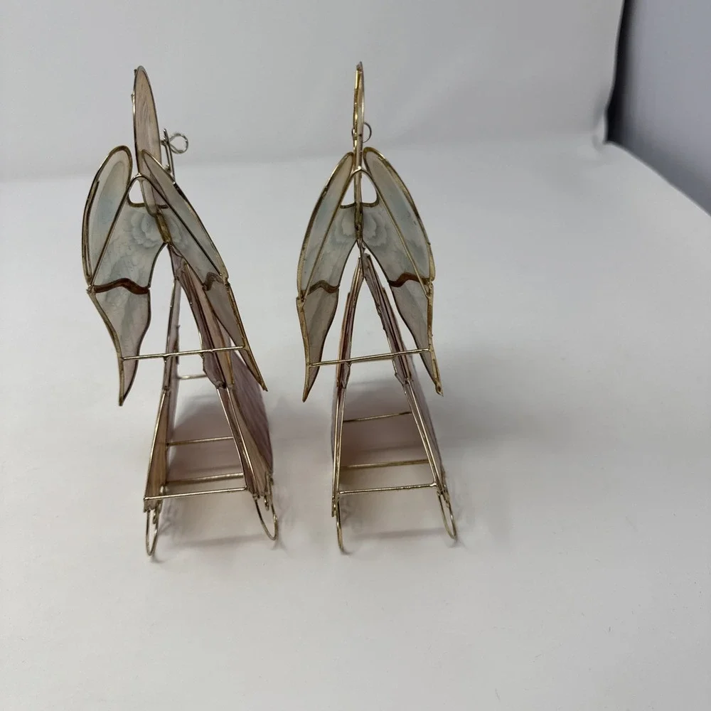 Set of Capiz Shell Vintage Angel‎ Figurines  7